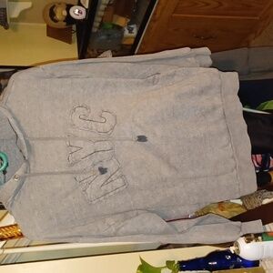 Boohoo gray hooded sweatshirt
